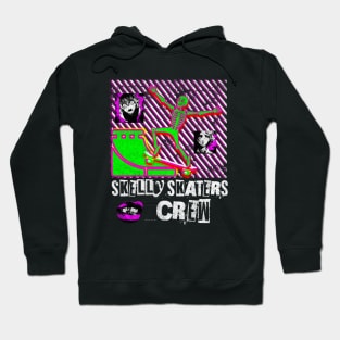 Neon Anime SKeleton Skater Skateboard Hoodie